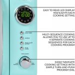 Renewed Aqua 12 Pre Programmed Cooking Settings Digital Clock Nostalgia  RMO7AQ Retro 0.7 cu ft 700-Watt Countertop Microwave Oven Easy Clean  Interior Microwave Ovens Kitchen & Dining virtualaiccer2021.com