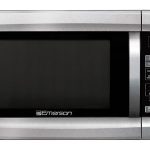 Emerson 0.7 CU 700 Watt FT Touch Control Black Microwave Oven MW7302B  Microwave Ovens Small Appliances