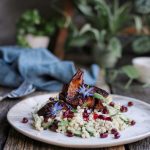 Harissa Aubergine with Pearl Couscous Salad - Cravings in Amsterdam