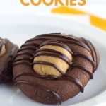 Buckeye Thumbprint Cookies - Cookie Dough and Oven Mitt