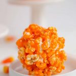 Candy Corn Popcorn Balls - Cookie Dough and Oven Mitt