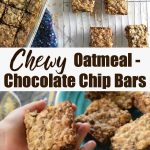Chewy Oatmeal Chocolate Chip Bars - Happy Hooligans