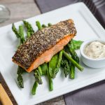 Chia Seed and Parmesan Crusted Salmon with Parsley Dill – Birch and Waite
