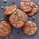 Chocolate Peanut Butter Cookies – Dark & Chewy (Flourless)