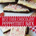 Super Easy White Chocolate Peppermint Bark ~ On My Kids Plate