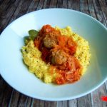 Segedin goulash with polenta; Slovenian food - PassionSpoon recipes