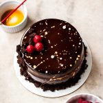 Chocolate and Raspberry Mousse Cake with Dark Chocolate Mirror Glaze • Cook  Til Delicious