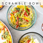 Freezer Friendly - Quinoa Egg Scramble Bowl - Meal Plan Addict