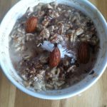 Healthy Chocolate Coconut Oatmeal - Two Raspberries