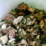 German Blue Cheese Red Potato Salad - The Good Plate