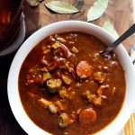 Chicken & Smoked Sausage Gumbo without Tomatoes