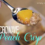 Microwave Peach Crisp