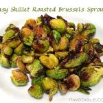 Easy Microwave Brussels Sprouts - a beautiful healthy side dish in 10 min.