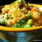 Roasted Vegetable and Bulgar Wheat Salad – 112 calories a serving | flid-fit
