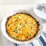 Mushroom Crust Quiche with Ham – Amy's Delicious Mess
