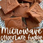 Easy Chocolate Fudge Recipe - Microwave Friendly