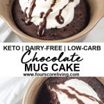 Keto Chocolate Mug Cake - Easy low carb mug cake!