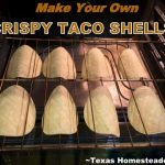Plain Corn Tortillas into Crispy Baked Taco Shells - ~ Texas Homesteader ~