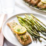 Honey, Lemon & Dill Salmon with Asparagus | Elizabeth Chloé