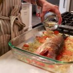 烤海鲈鱼Oven Sea Bass - En Tierras Ajenas - Spanish Fish Recipes
