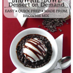 Microwave Brownie in a Bowl - Panlasang Pinoy