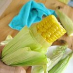 Microwave Corn on the Cob in Husk - No Messy Silk! - The Dinner-Mom