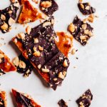 Easy Microwave Peanut Brittle with Chocolate - Munchkin Time