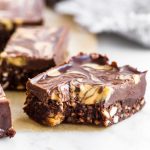No-Bake Peanut Butter Chocolate Brownies - Wholesome Patisserie