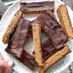 Oatmeal Chocolate Chip Cookie Bars - onebalancedlife.com