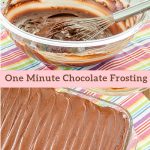 One Minute Chocolate Frosting | Real Mom Kitchen | 5 ingredients or less