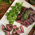 Steak with Spicy Cucumber Salsa