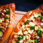 Cheesy apple pide; Turkish flatbread- PassionSpoon recipes