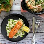 Basil Butter Salmon in Foil - No Spoon Necessary