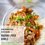 Sriracha Hoisin Ground Pork Bowls - Meal Plan Addict