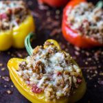 Microwave Stuffed Bell Peppers - My Recipe Treasures