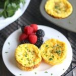 Mini Crustless Quiche Cups with Sausage and Cheese - Two Healthy Kitchens