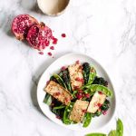 Vegan Tofu 'Halloumi' Salad with Tahini Dressing | Shivani Loves Food