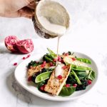 Vegan Tofu 'Halloumi' Salad with Tahini Dressing | Shivani Loves Food