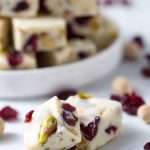 White Chocolate Cranberry Pistachio Fudge ⋆ Real Housemoms