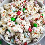 Christmas White Chocolate-Peppermint Popcorn | The Kitchen is My Playground