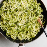 Zucchini Noodles with Pesto (Almond) - Munchkin Time