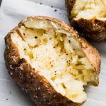 Air Fryer Baked Potatoes with Crispy Skin + VIDEO | Platings + Pairings