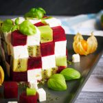 Beetroot kiwi Rubik's cube salad - PassionSpoon