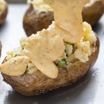 Broccoli Cheese Twice Baked Potato - I Am Homesteader