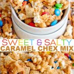 Caramel Chex Mix - Cookie Dough and Oven Mitt