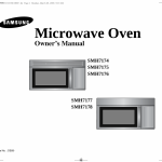 SMH17CN Microwave Oven User Manual Samsung Electronics