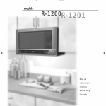 DMR0137 Microwave Oven User Manual Manual Sharp