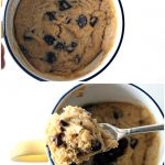 White chocolate chip cookie | 1-Minute Eggless Microwave Cookies |  Traditionally Modern Food