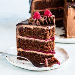 Chocolate Raspberry Cake - The Itsy-Bitsy Kitchen