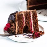 Chocolate Raspberry Cake - The Itsy-Bitsy Kitchen